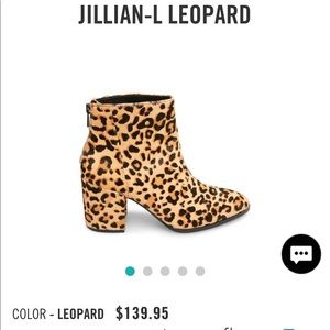 Steven Madden leopard booties